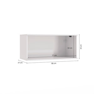 Alacena Aérea 80cm MDF Basculante Kappesberg Blanco/Verde