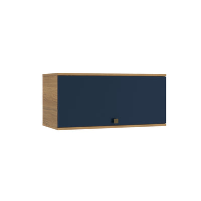Alacena Aérea 80cm MDF Basculante Kappesberg Marrón/Azul
