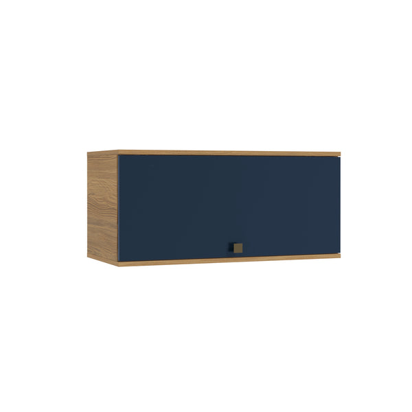 Alacena Aérea 80cm MDF Basculante Kappesberg Marrón/Azul