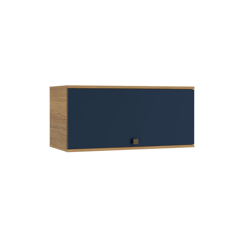 Alacena Aérea 80cm MDF Basculante Kappesberg Marrón/Azul
