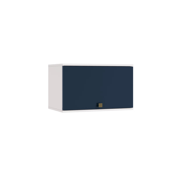 Alacena Aérea 60cm MDF Basculante Kappesberg Blanco/Azul