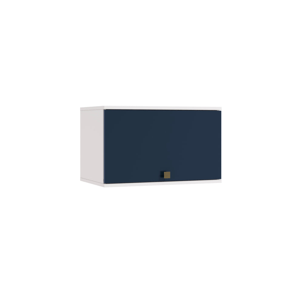 Alacena Aérea 60cm MDF Basculante Kappesberg Blanco/Azul