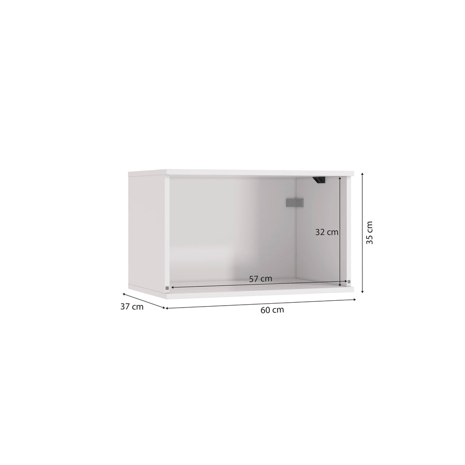 Alacena Aérea 60cm MDF Basculante Kappesberg Blanco/Azul