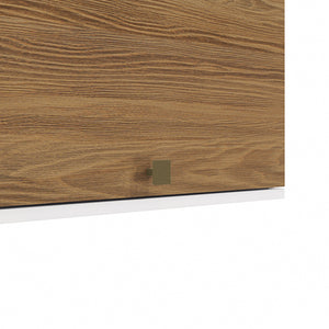 Alacena Aérea 60cm MDF Basculante Kappesberg Blanco/Marrón