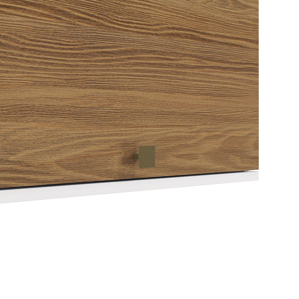Alacena Aérea 60cm MDF Basculante Kappesberg Blanco/Marrón