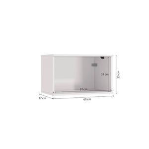 Alacena Aérea 60cm MDF Basculante Kappesberg Blanco/Verde