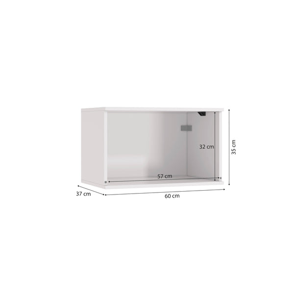 Alacena Aérea 60cm MDF Basculante Kappesberg Blanco/Verde