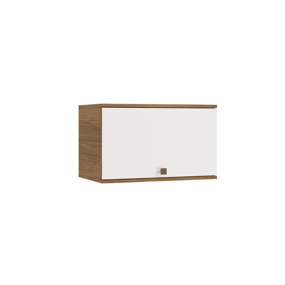 Alacena Aérea 60cm MDF Basculante Kappesberg Marrón/Blanco