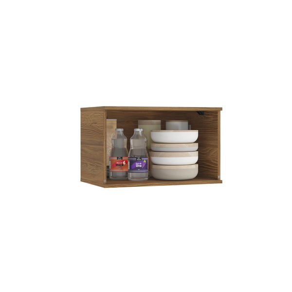 Alacena Aérea 60cm MDF Basculante Kappesberg Marrón/Blanco