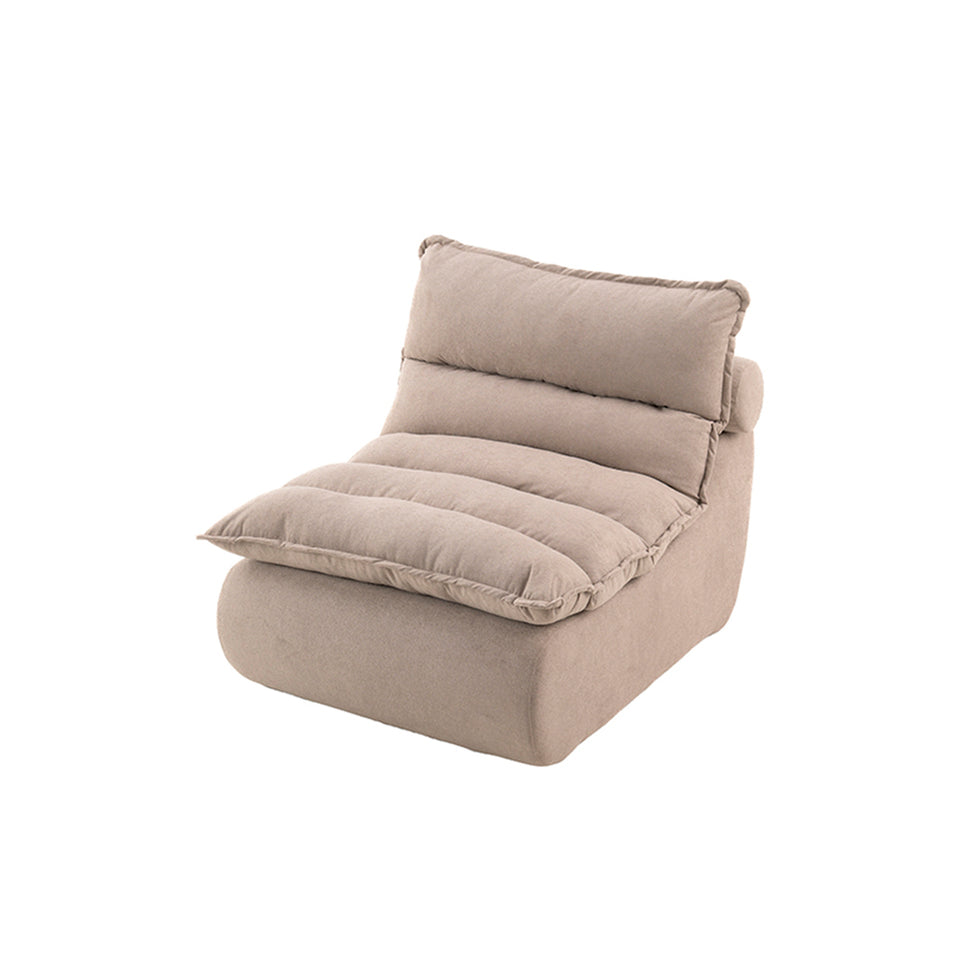 Sillón Individual 111cm Bouclé Kappesberg Sync Capuccino