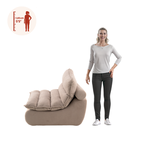 Sillón Individual 111cm Bouclé Kappesberg Sync Capuccino