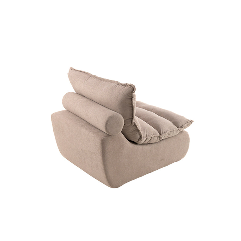 Sillón Individual 111cm Bouclé Kappesberg Sync Capuccino