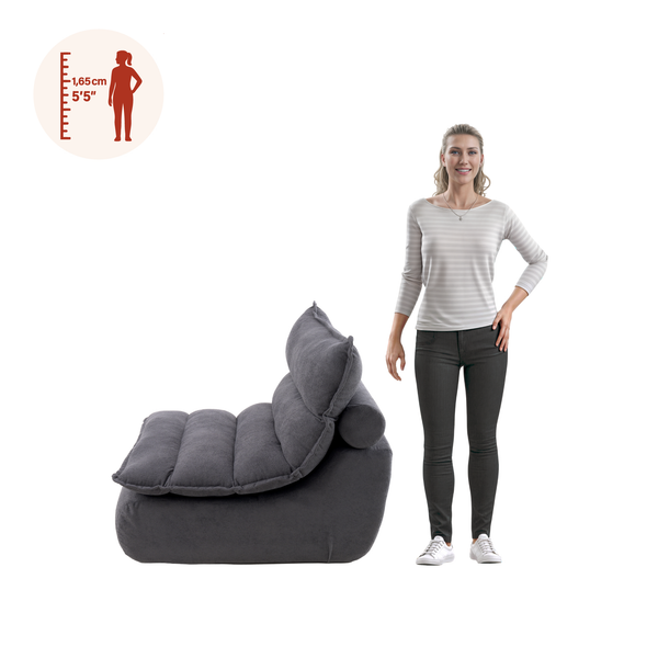 Sillón Individual 111cm Kappesberg Sync Azul Titanio