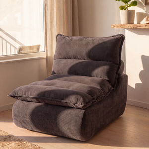 Sillón Individual 111cm Bouclé Kappesberg Sync Chocolate