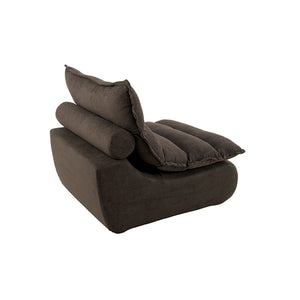 Sillón Individual 111cm Bouclé Kappesberg Sync Chocolate