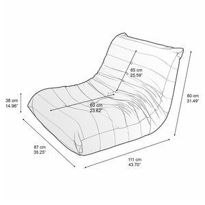Sillón Individual 111cm Kappesberg Sync Capuccino