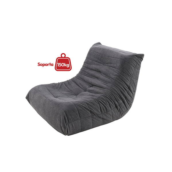 Sillón Individual 111cm Bouclé Kappesberg Sync Azul Titanio