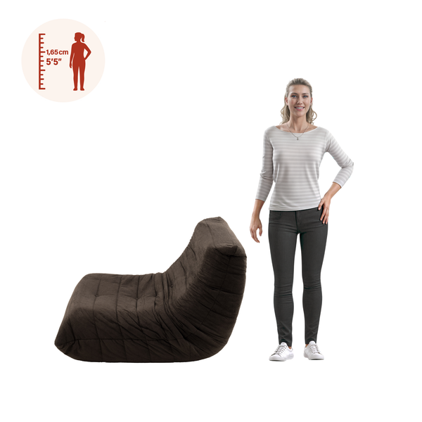 Sillón Individual 111cm Kappesberg Sync Chocolate
