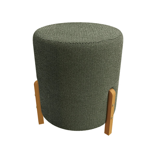 Puff Redondo Ravi Suede Kappesberg Verde