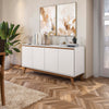 Aparador Vajillero Kappesberg 156cm 4 Puertas Blanco