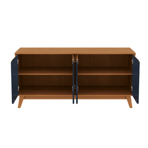 Aparador Vajillero Kappesberg 156cm 4 Puertas Canela/Azul