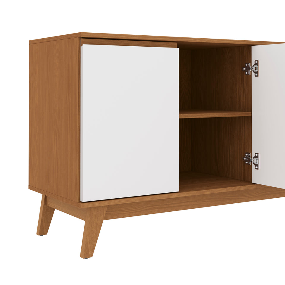 Aparador Vajillero Kappesberg 156cm 4 Puertas Canela/Blanco
