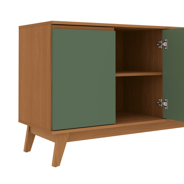 Aparador Vajillero Kappesberg 156cm 4 Puertas Canela/Verde