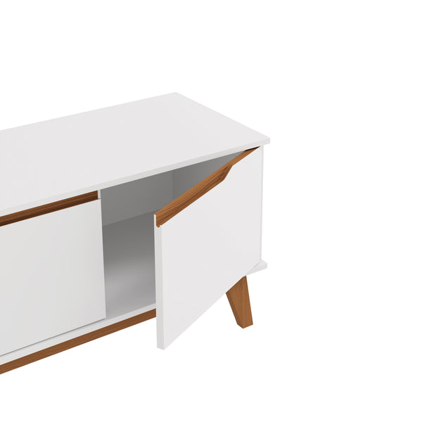 Rack Mueble TV 55" Kappesberg 136cm 3 Puertas Blanco