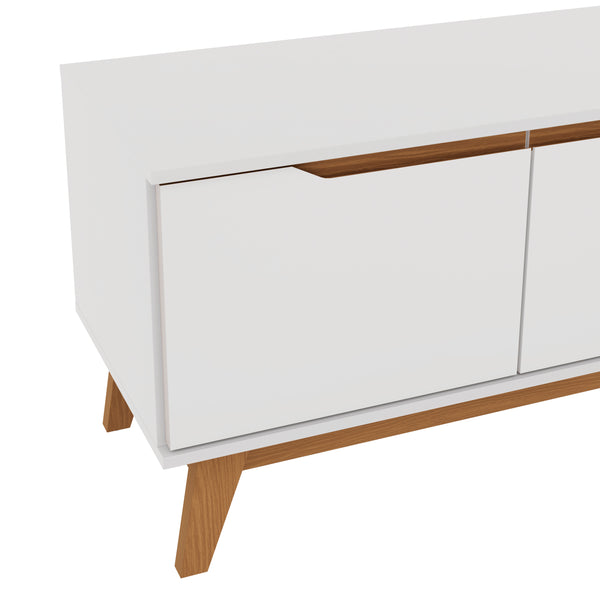Rack Mueble TV 55" Kappesberg 136cm 3 Puertas Blanco