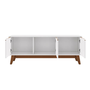Rack Mueble TV 55" Kappesberg 136cm 3 Puertas Blanco