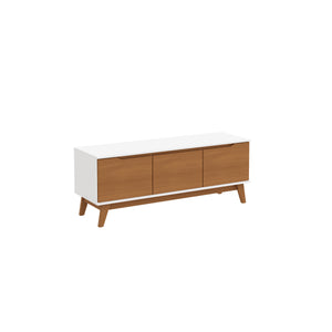 Rack Mueble TV 55" Kappesberg 136cm 3 Puertas Blanco/Canela