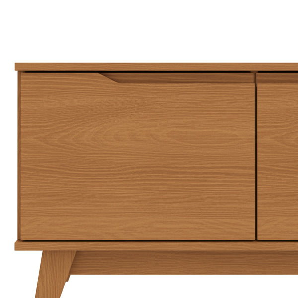 Rack Mueble TV 55" Kappesberg 136cm 3 Puertas Canela
