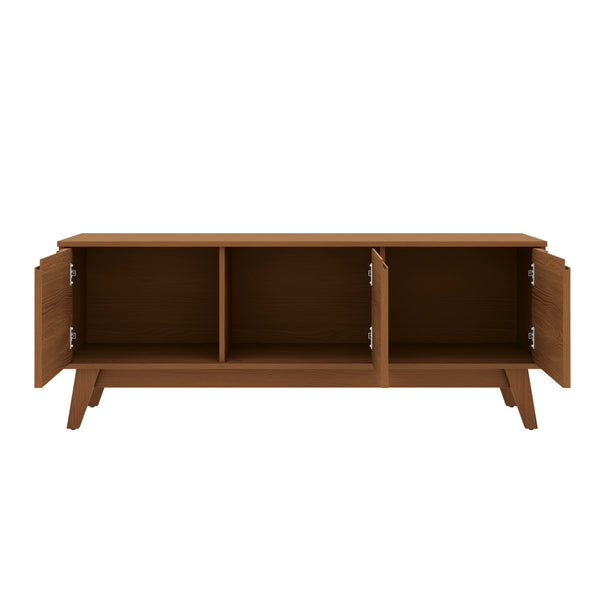 Rack Mueble TV 55" Kappesberg 136cm 3 Puertas Canela