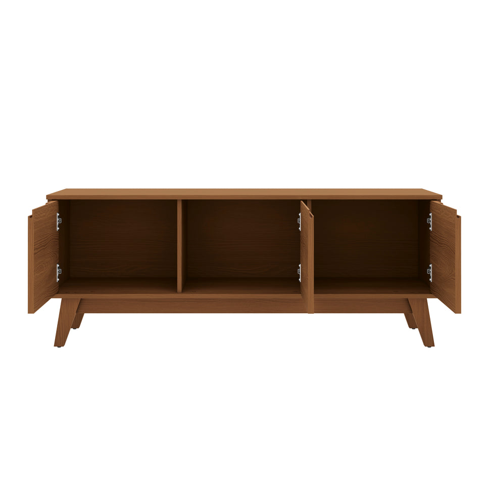 Rack Mueble TV 55" Kappesberg 136cm 3 Puertas Canela