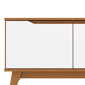 Rack Mueble TV 55" Kappesberg 136cm 3 Puertas Canela/Blanco
