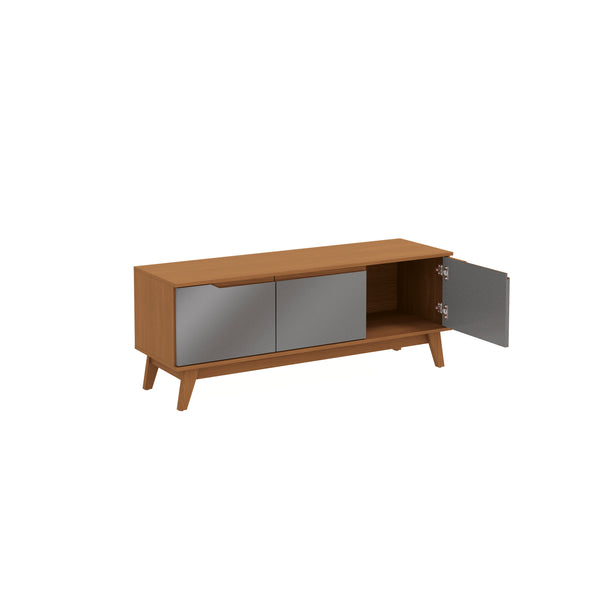 Rack Mueble TV 55" Kappesberg 136cm 3 Puertas Canela/Gris
