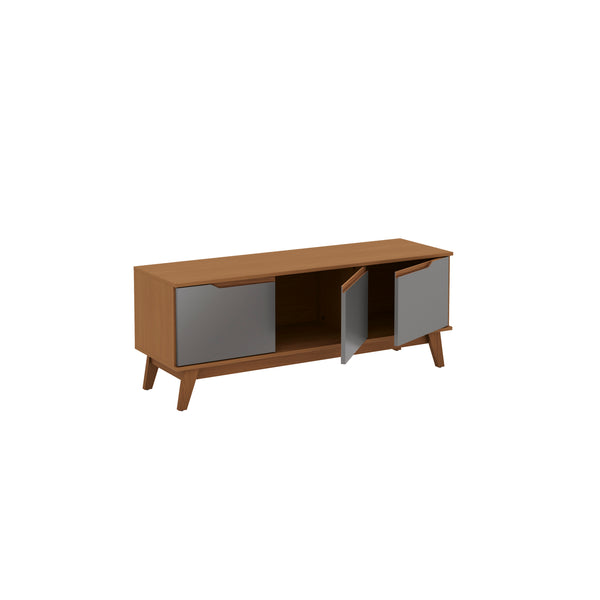 Rack Mueble TV 55" Kappesberg 136cm 3 Puertas Canela/Gris