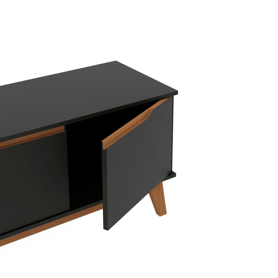 Rack Mueble TV 55" Kappesberg 136cm 3 Puertas Negro