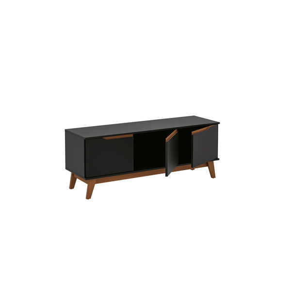 Rack Mueble TV 55" Kappesberg 136cm 3 Puertas Negro