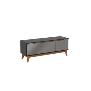 Rack Mueble TV 55" Kappesberg 136cm 3 Puertas Negro/Gris