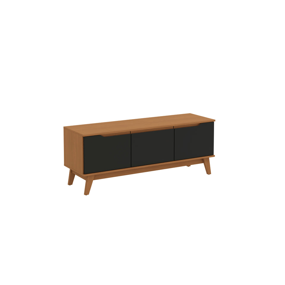 Rack Mueble TV 55" Kappesberg 136cm 3 Puertas Canela/Negro