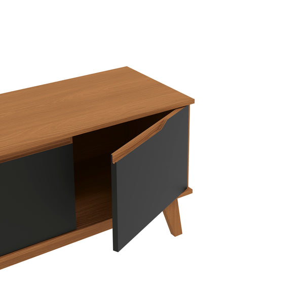 Rack Mueble TV 55" Kappesberg 136cm 3 Puertas Canela/Negro