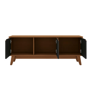 Rack Mueble TV 55" Kappesberg 136cm 3 Puertas Canela/Negro
