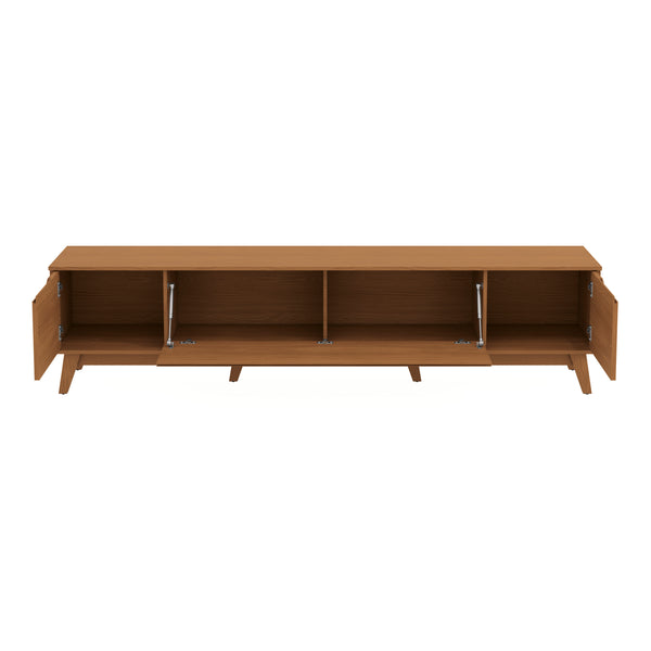 Mueble TV 85" Kappesberg 218cm con 3 Puertas Canela