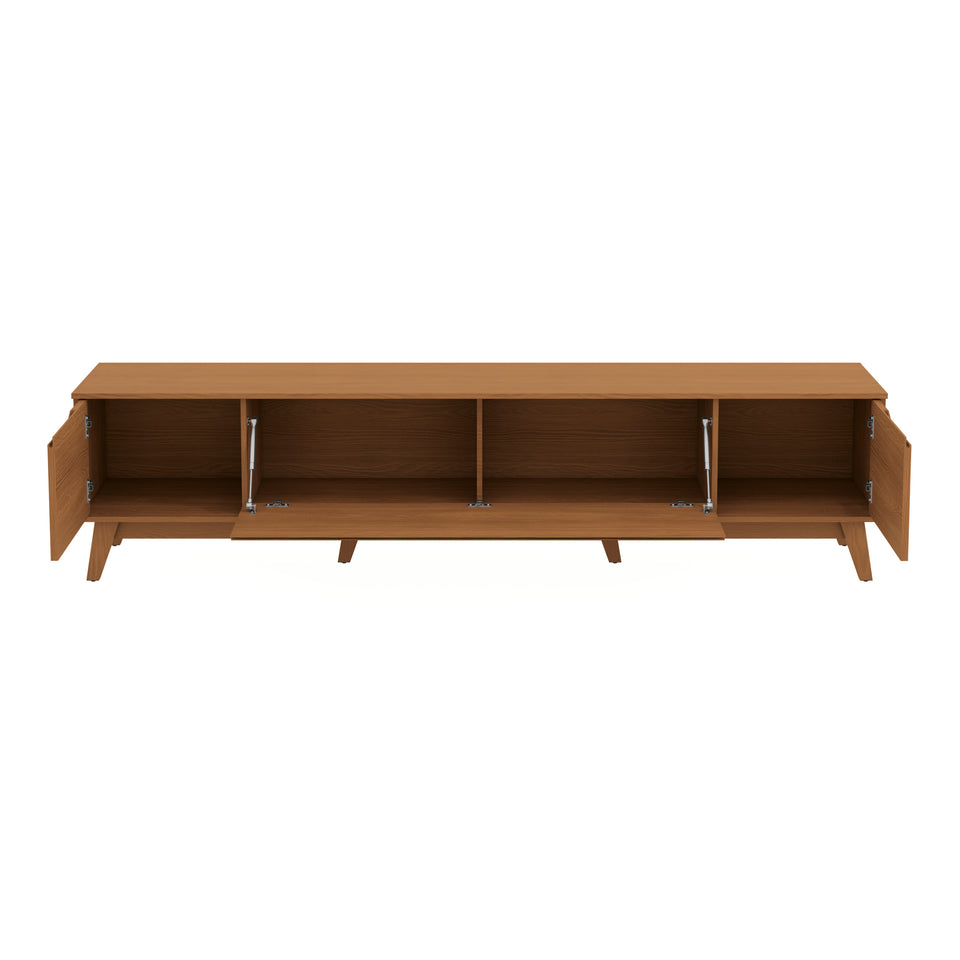 Mueble TV 85" Kappesberg 218cm con 3 Puertas Canela