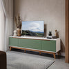 Mueble TV 75" Kappesberg 180cm con 3 Puertas Blanco/Verde