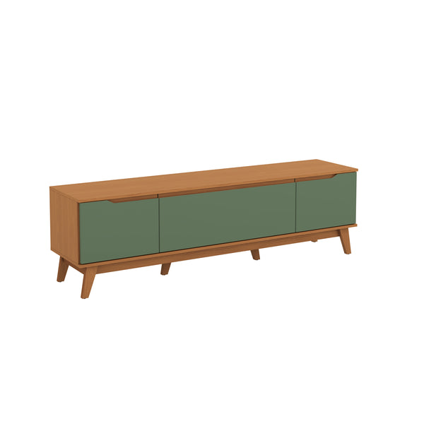 Mueble TV 75" Kappesberg 180cm con 3 Puertas Canela/Verde