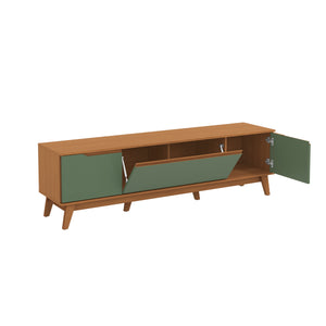 Mueble TV 75" Kappesberg 180cm con 3 Puertas Canela/Verde