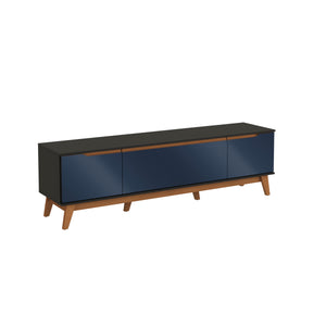 Mueble TV 75" Kappesberg 180cm con 3 Puertas Negro/Azul