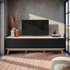 Mueble TV 75" Kappesberg 180cm con 3 Puertas Blanco/Negro